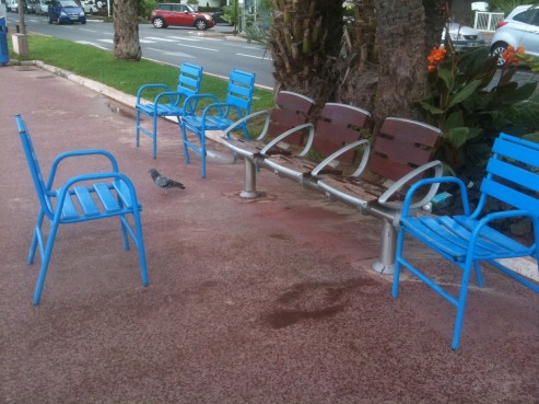 Blue Chairs on La Croisette Cannes, France