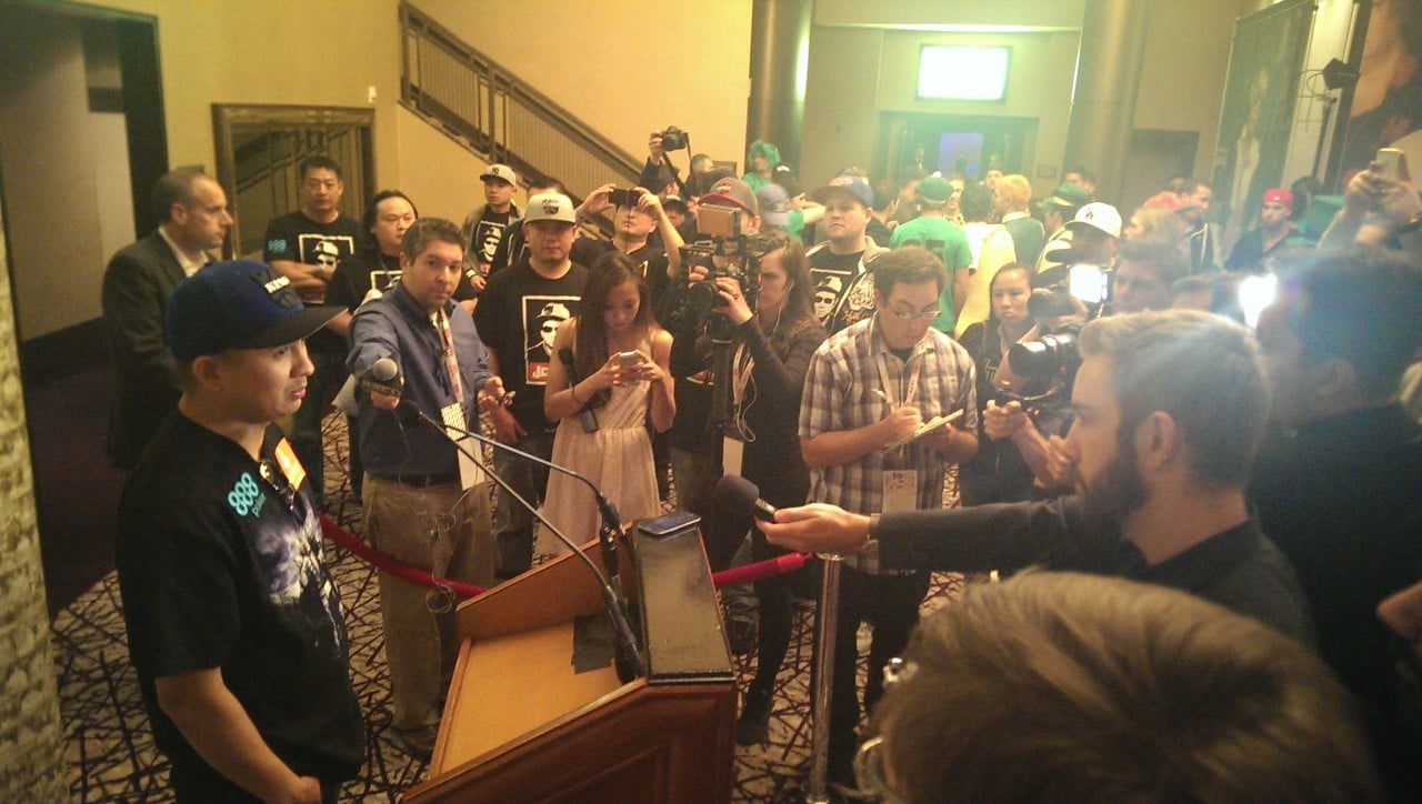 JC Tran Press Conference at 2013 WSOP
