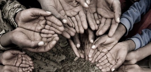 Hands of the poor