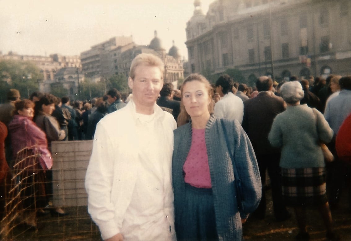 Nolan and Marieta Dalla Bucharest 1990