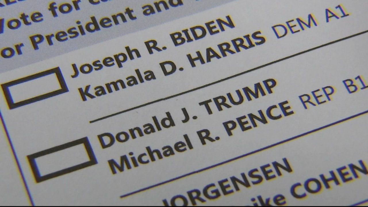 2020 election ballot